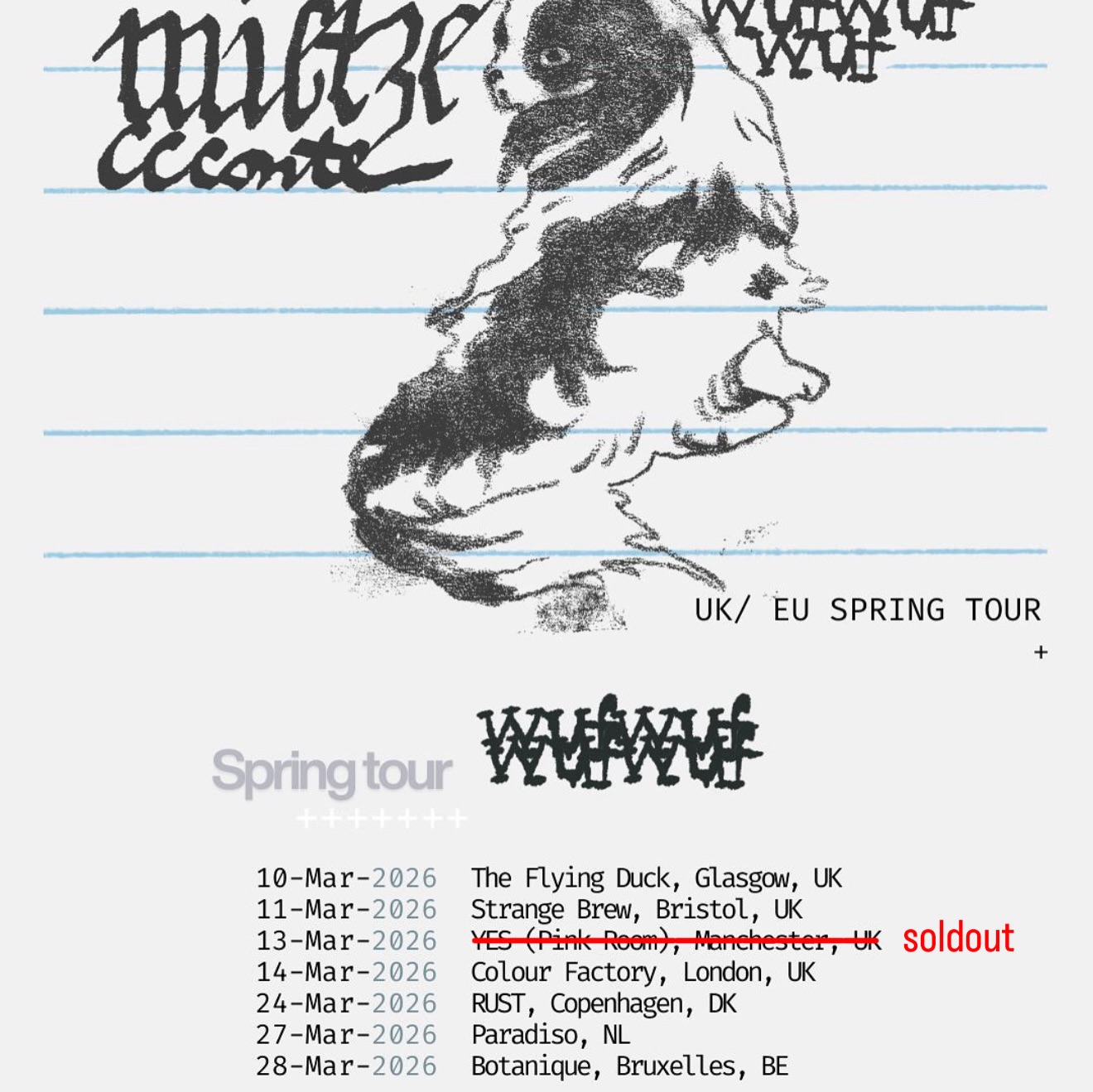 Mietze Conte wufwufwuf tour Poster 2026